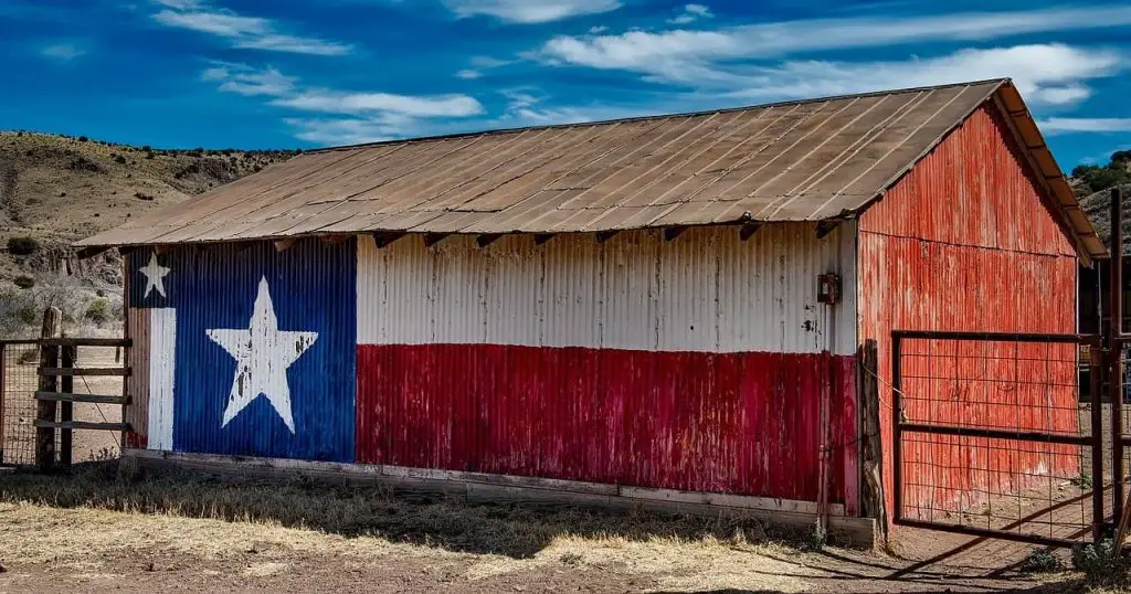Une grande du Texas aux couleurs du drapeau